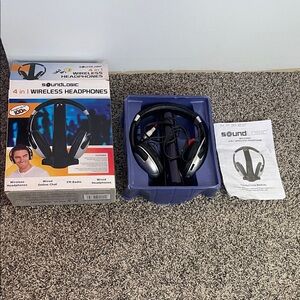 4-in-1 Wireless Headphones FM radio wireless or wired SEE FLAWS